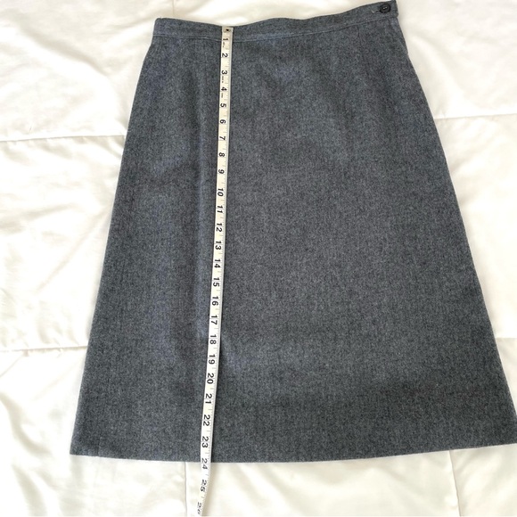 Vintage Pendleton 100% Virgin Wool Short Pencil Skirt Gray Size 8 - Picture 11 of 12